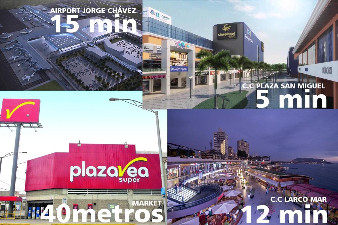 Beautiful Apartment Near Airport /Cozy Oceanfront Lima Eksteriør billede